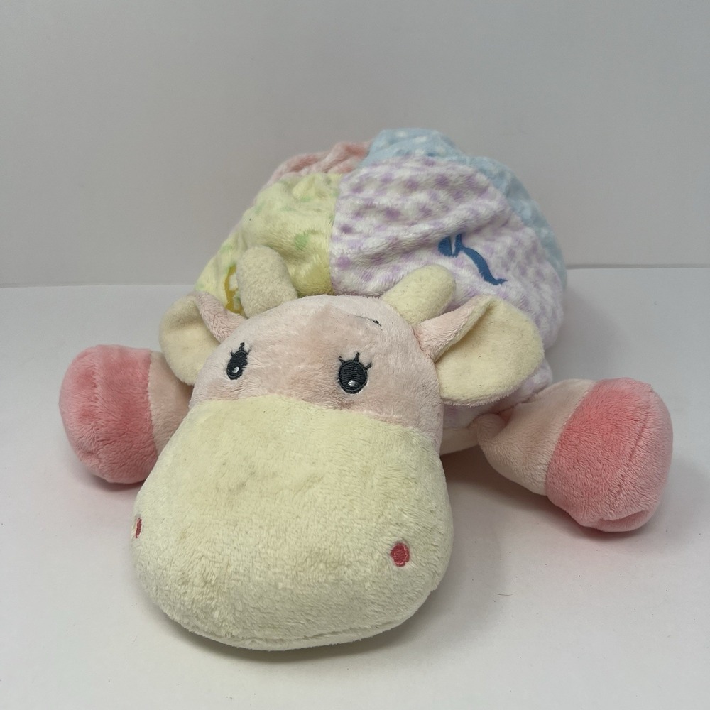 Aurora Baby Pastel Cow Plush Toy Lovey Rattle Numbers Crinkle‎ Plush